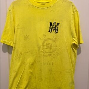 Amiri Tee - Yellow/Black